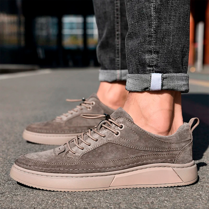 Montana Comfort – Zapato Anatómico de Cuero Gamuzado para Caballero