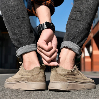 Montana Comfort – Zapato Anatómico de Cuero Gamuzado para Caballero