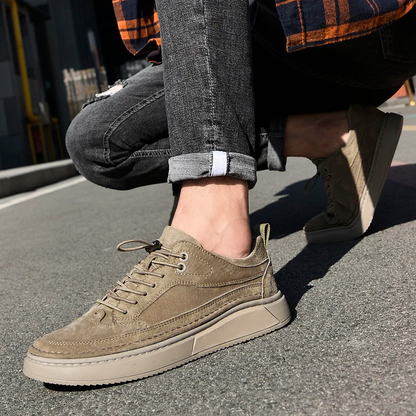 Montana Comfort – Zapato Anatómico de Cuero Gamuzado para Caballero