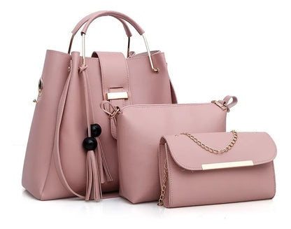 BOLSOS ELEGANTES Aura Essencial – Conjunto 3 e 1 de Bolsos Modernos